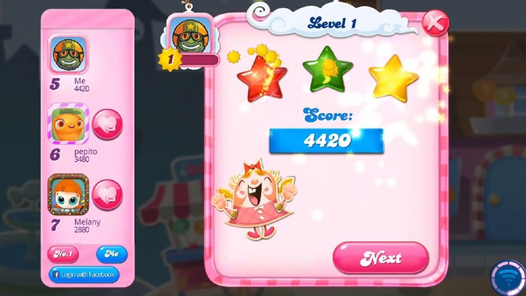 candy crush level score