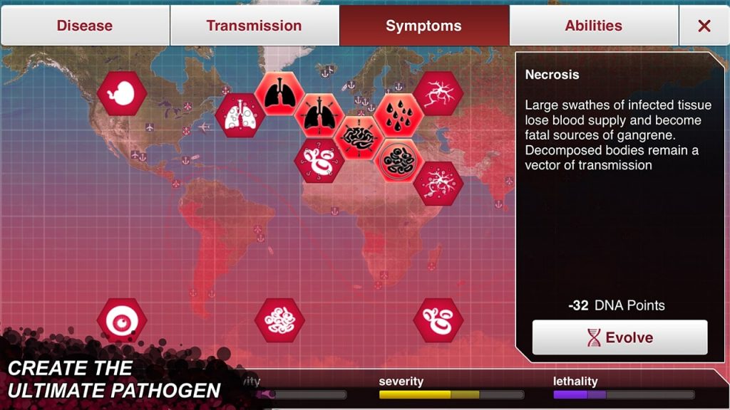 plague inc pathogen symptoms