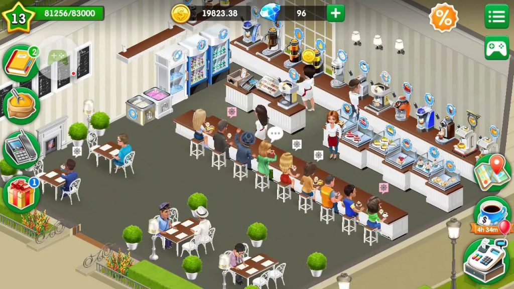 Baixar e jogar Minha Cafeteria - Jogo de Restaurante no PC com