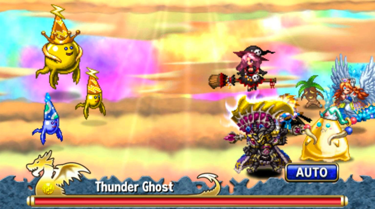 brave frontier witch team faces thunder ghost