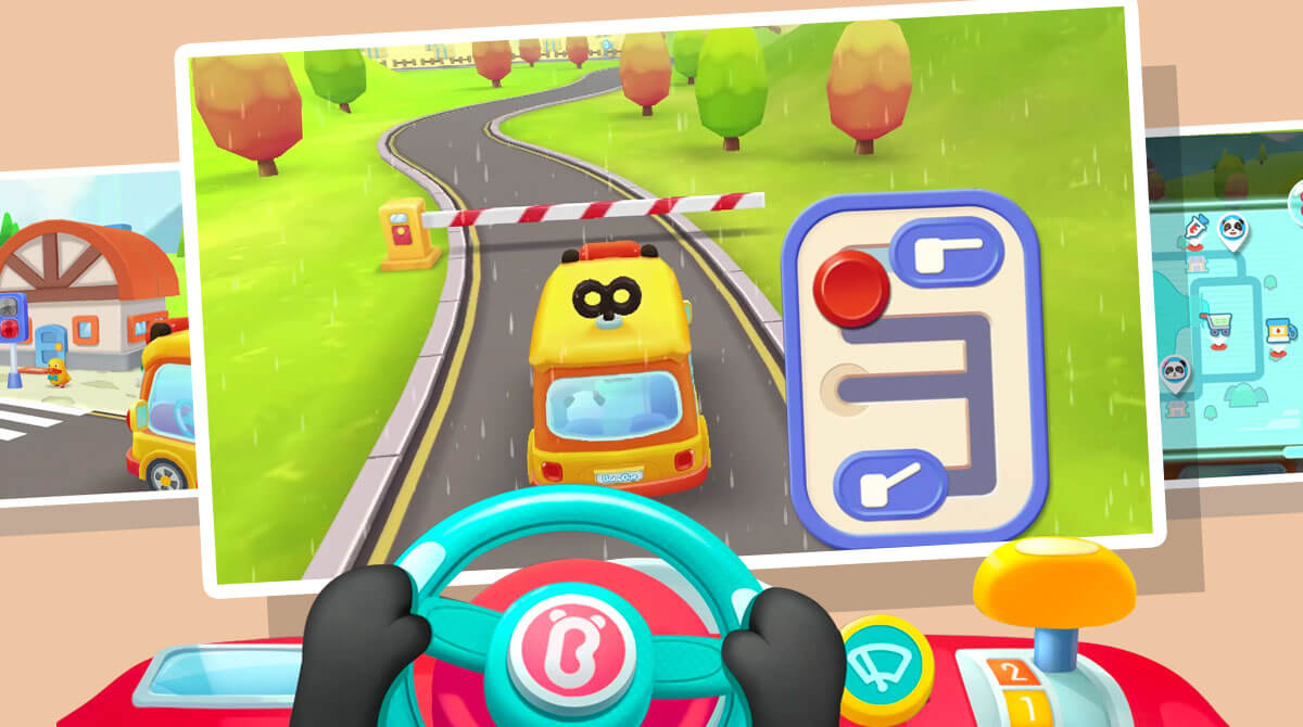 Baby Panda's School Bus - Play Educational Game for Free