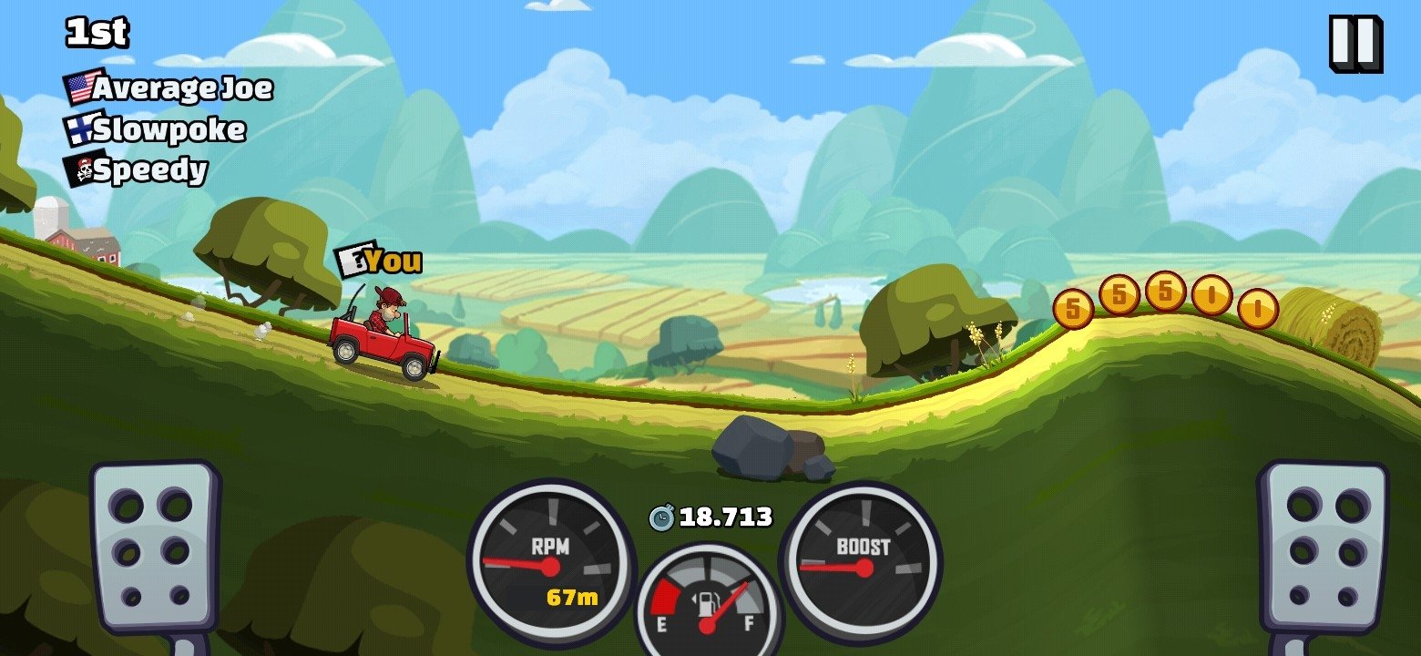 Hill Climb Racing Gameplay