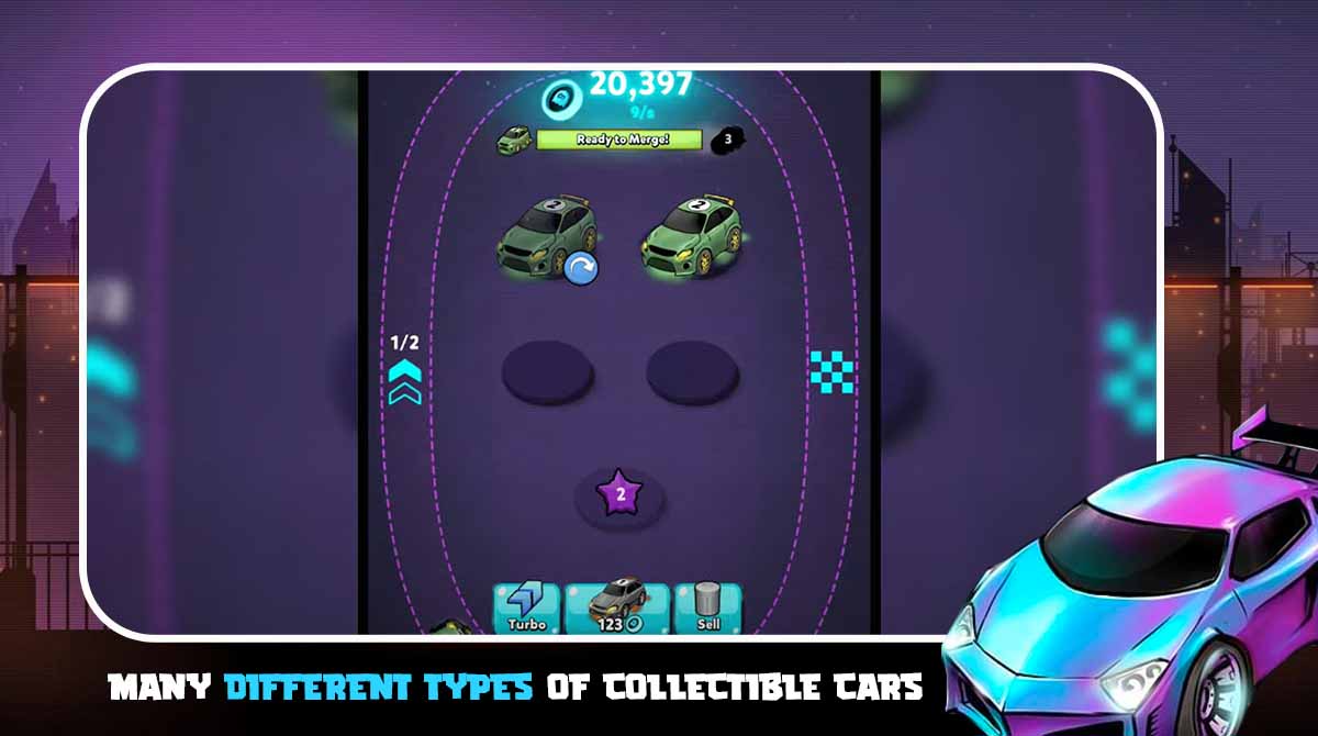 Merge Neon Car Gameplay On Pc