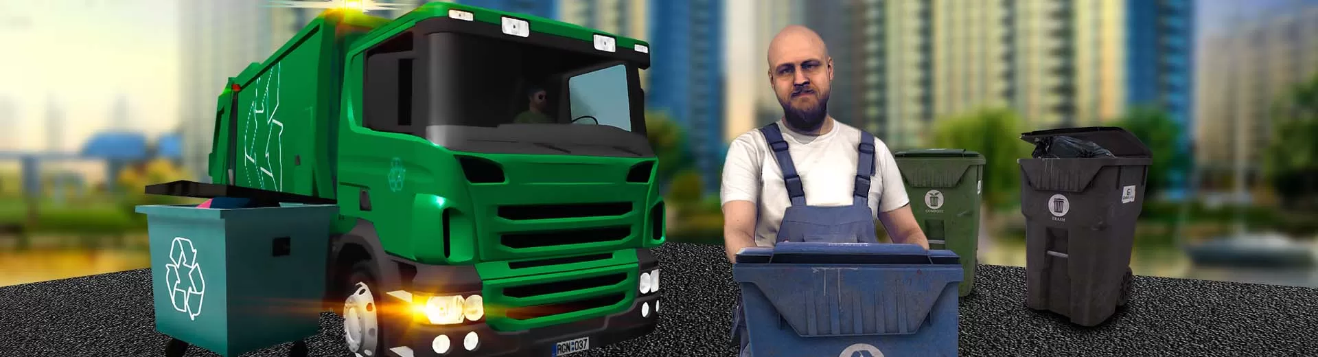 Trash Truck Simulator Emulator Pc